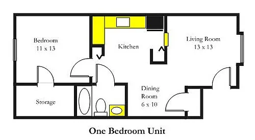Floor plan 1BR
