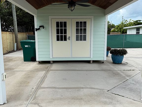Storage Shed 12x14 with a 12x12 overhang