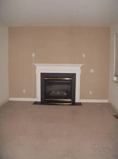 Family room with gas fireplace