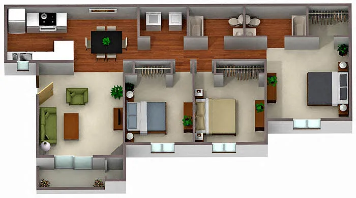 Floor plan 3x2 Casita Classic