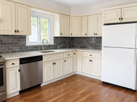 Stone countertops, tile backsplash