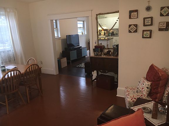 Pictured is the dining room