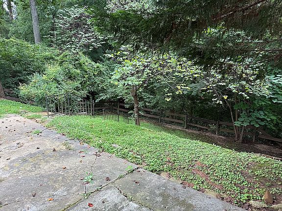 Backyard slope