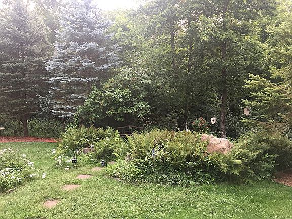 View of front yard garden