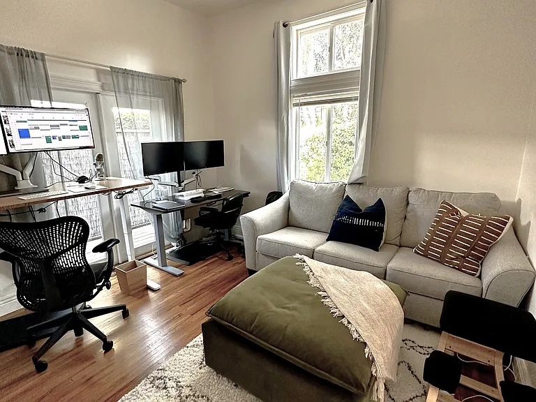 Bedroom two or office, stages as an office for someone who works from home