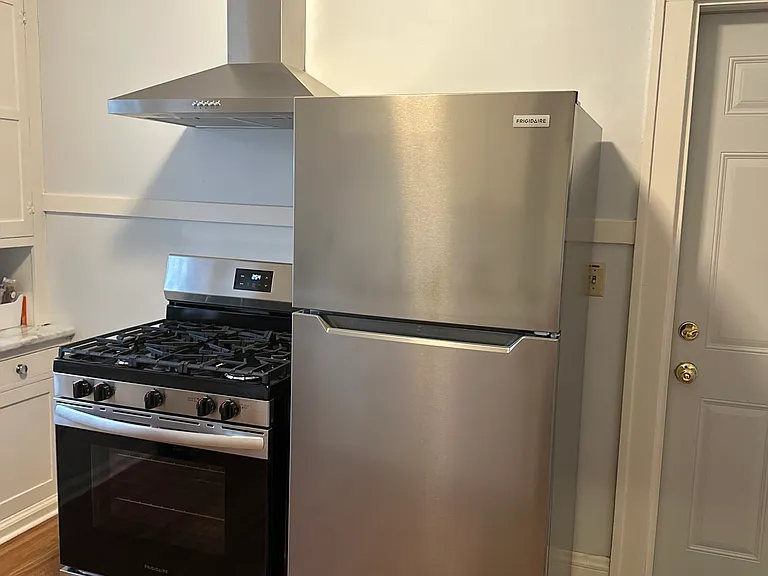 New Fridge and Stove and Exhaust Fan.