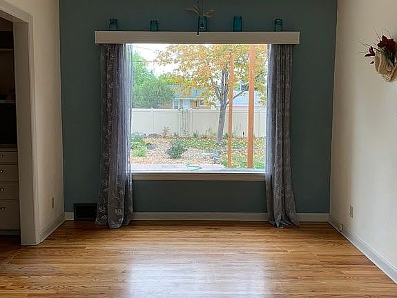 Facing back yard main level