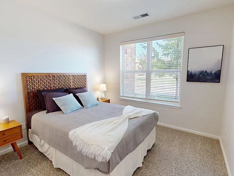 This beautiful bedroom is ready for you to make it your own.
