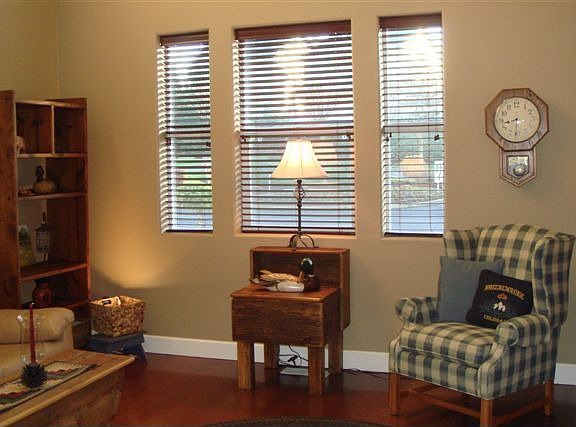 Living Room with hardwoods