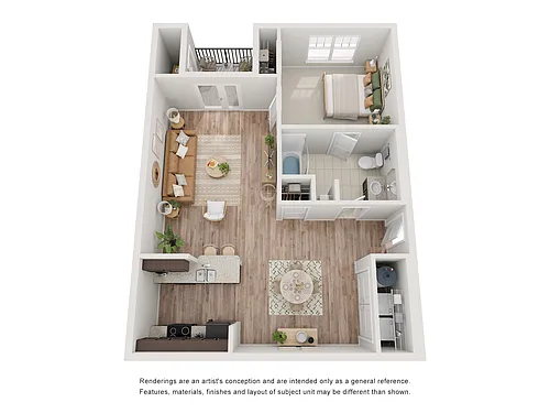 Floor plan 1 Bedroom One Bathroom