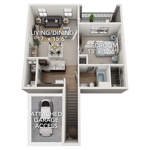 Floor plan A2G - Attached Garage Included