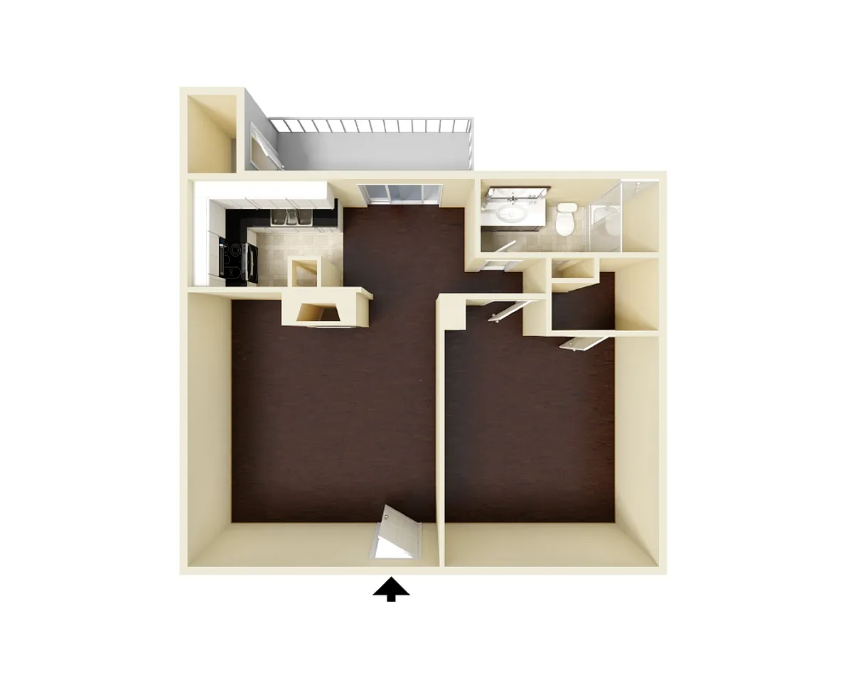 Floor plan 1X1