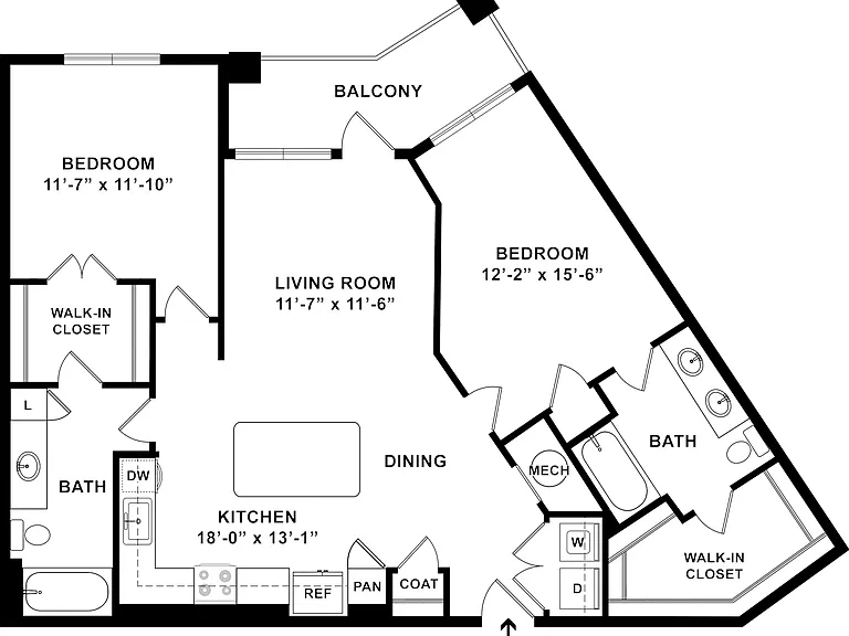 Limpet | 2 Bedroom | 2 Bathroom | 1137 SF Limpet | 2 Bedroom | 2 Bathroom | 1137 SF