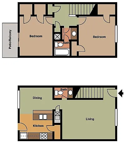 Floor plan 2x15THM