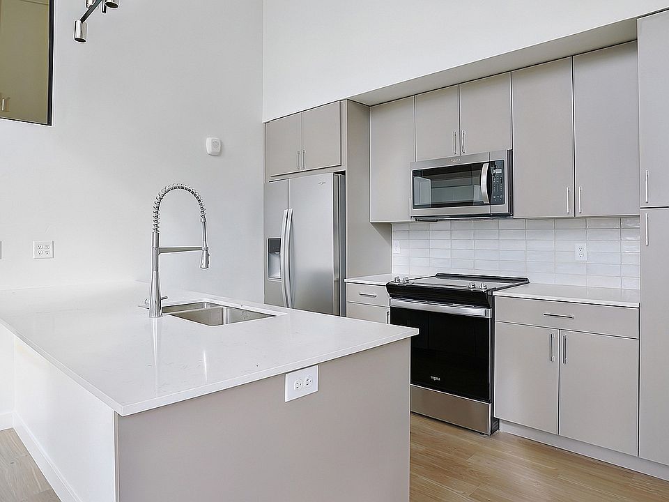 An open kitchen designed for modern penthouse living.
