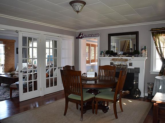 French Doors between Dining Room and Living Room