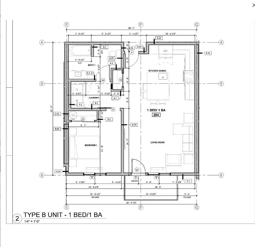 Floor plan 1B1B Floorplan
