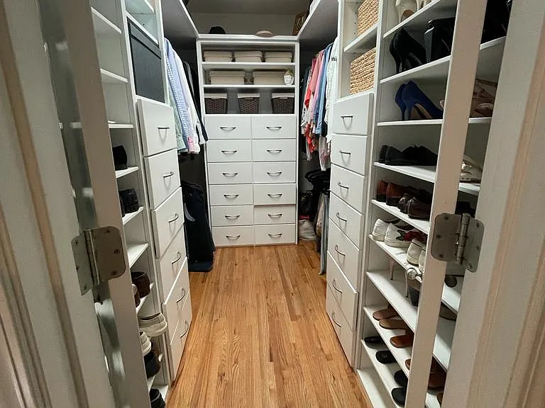 Master walk-in closet