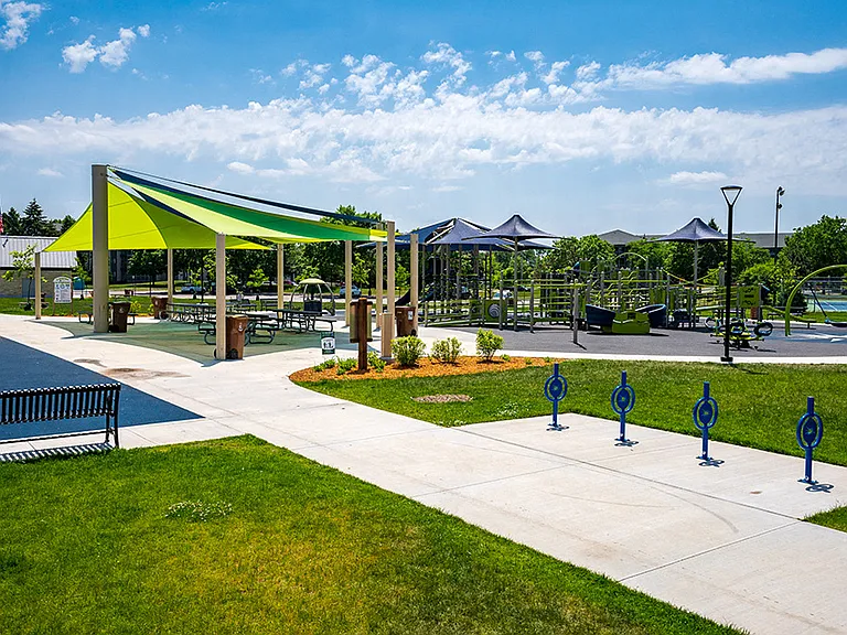 Becker Park Inclusive Playground just a few minutes away in Crystal