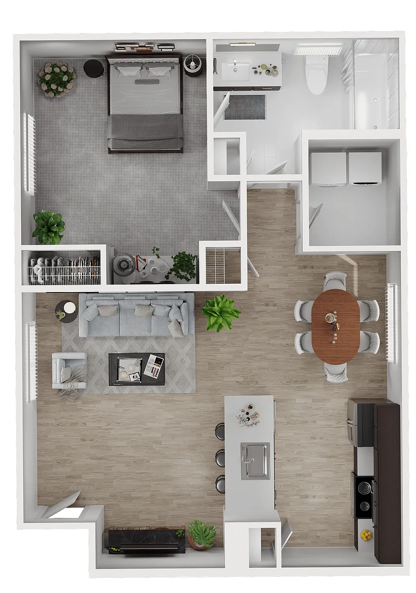 Floor plan 1X1 CARR