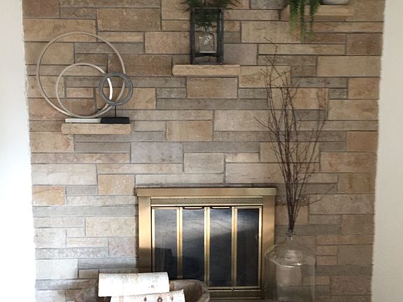 fireplace in living room