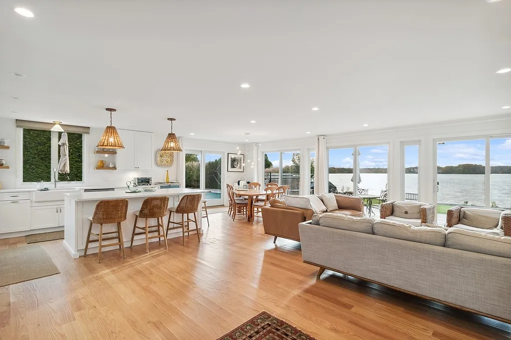Stunning Water Mill Waterfront with Pool — Photo 1
