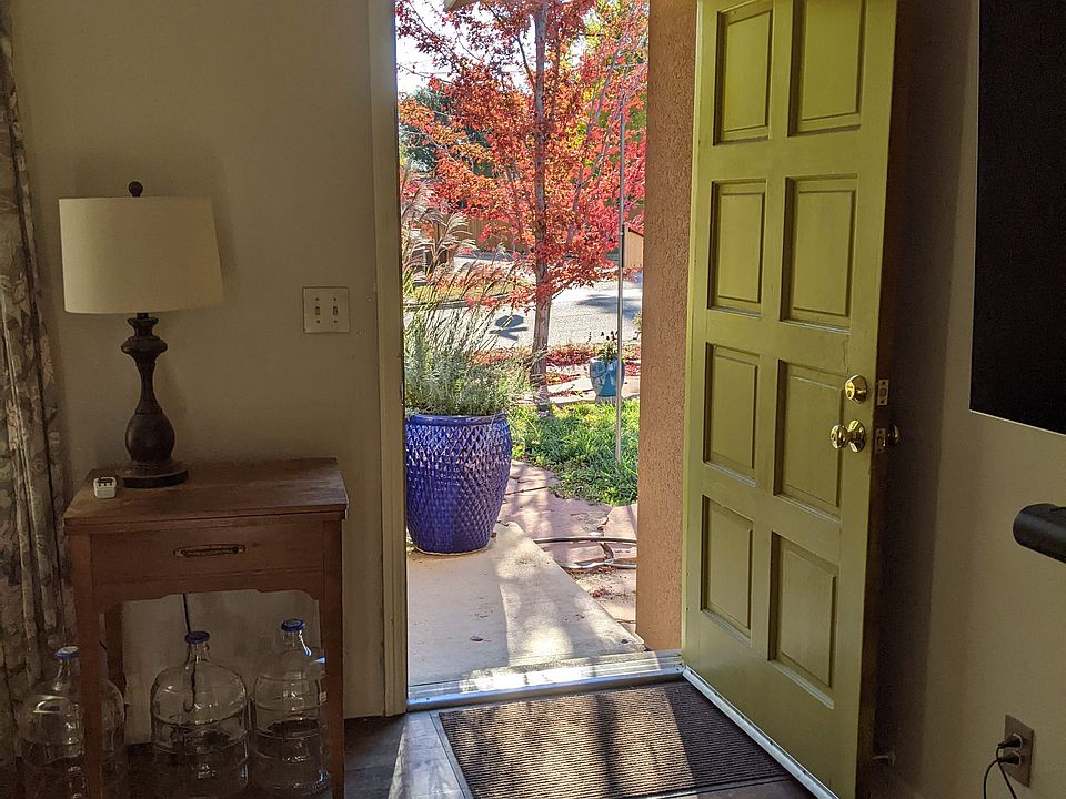 Looking out the front door in Autumn