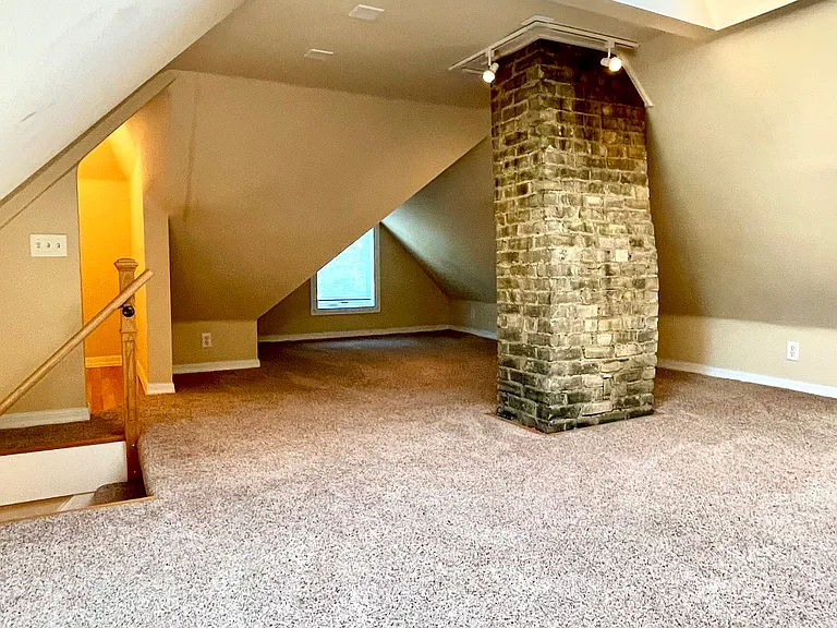 Finished attic space.