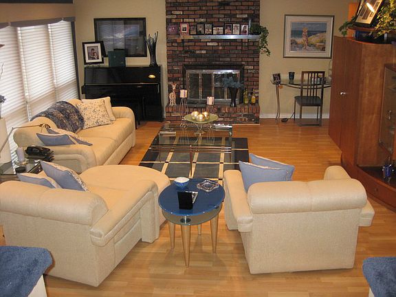 Extended Main Level Den w/ Fireplace