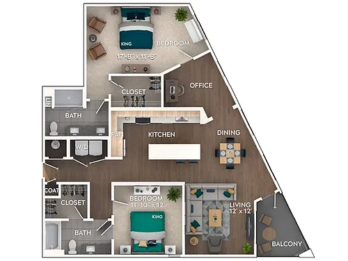 Floor plan C8D