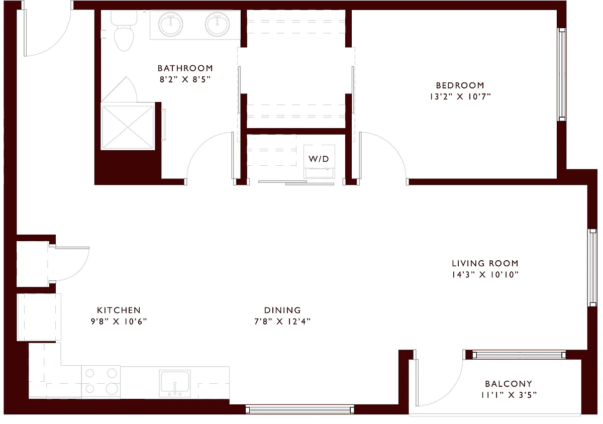 Floor plan A13