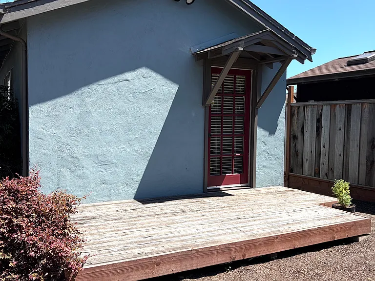 Back door and deck