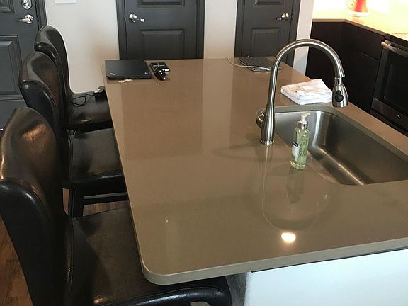 Kitchen with bar stools