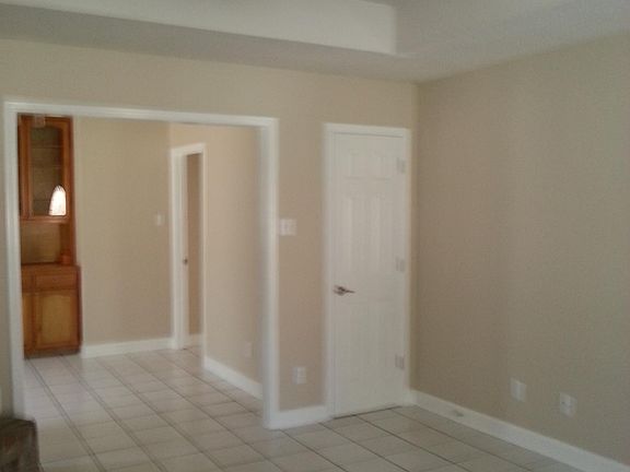 Living area with new ceiling fan
