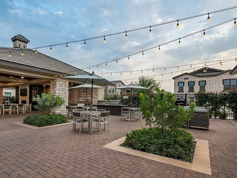 Outdoor Seating and Grill Area