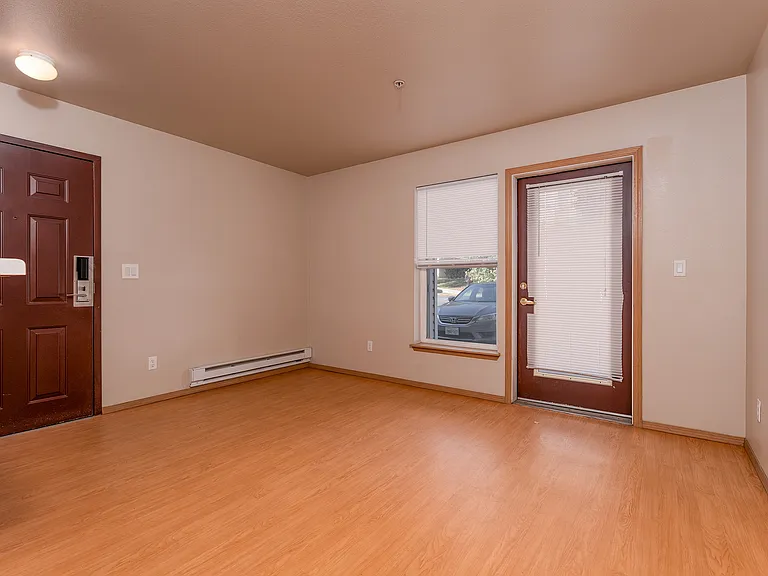 Living Room looking toward patio door - Lower Building