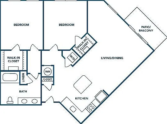 2 Bedroom | 1 Bath | 1024 SF 2 Bedroom | 1 Bath | 1024 SF