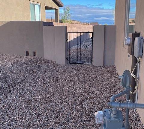 West side back yard entrance gate