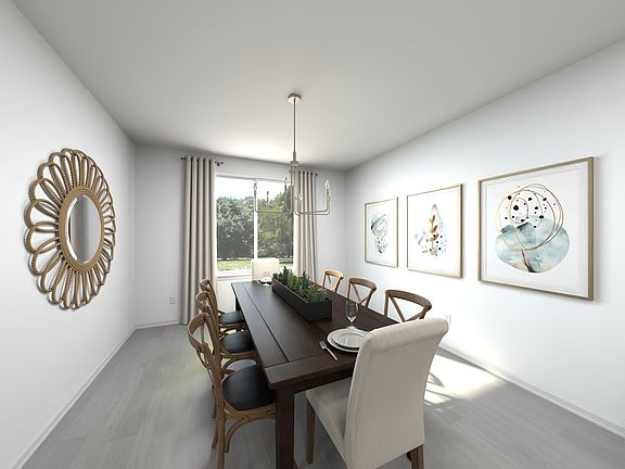 The Zander Floorplan Rendering DIning.