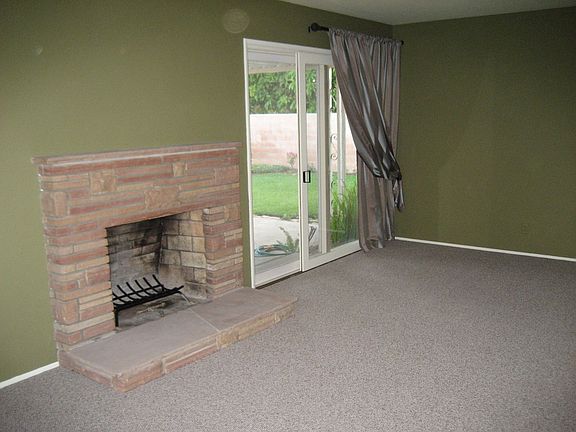 Living Room With Fireplace