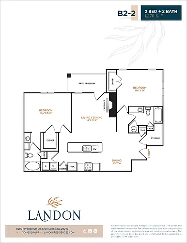 Floor plan B2-2 Renovated