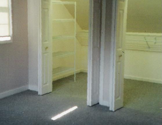 Master bedrm closets