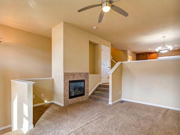living room with fireplace