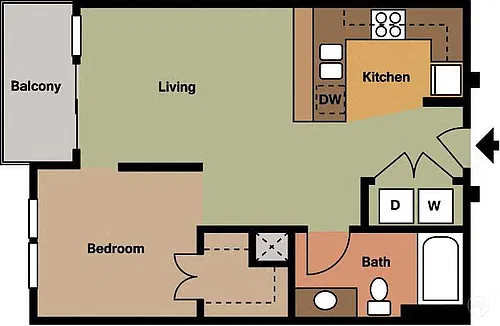 Floor plan Studio