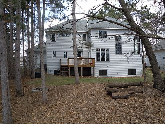 Large yard with firepit