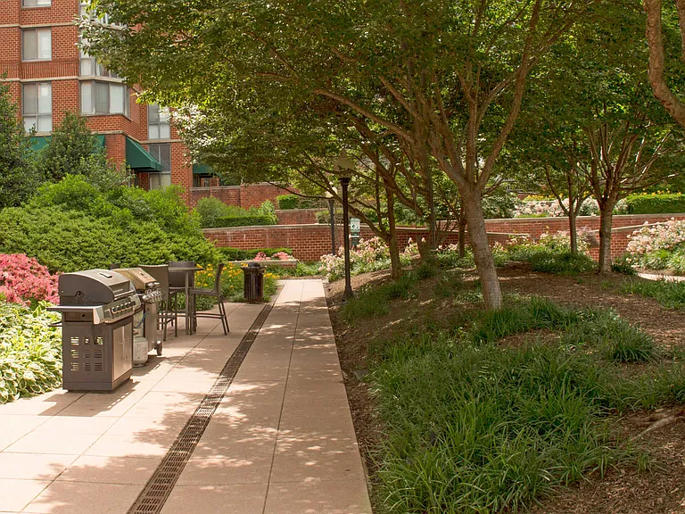 Courtyard With Grilling Area