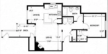 Floor plan 1 Bedroom