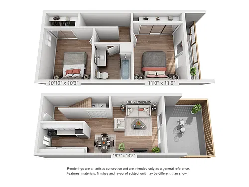 Floor plan 2x1 TH C