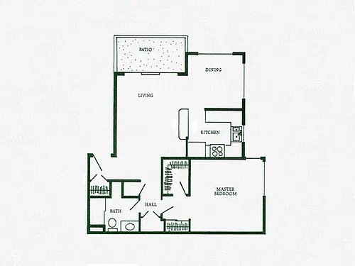 Floor plan One Bedroom