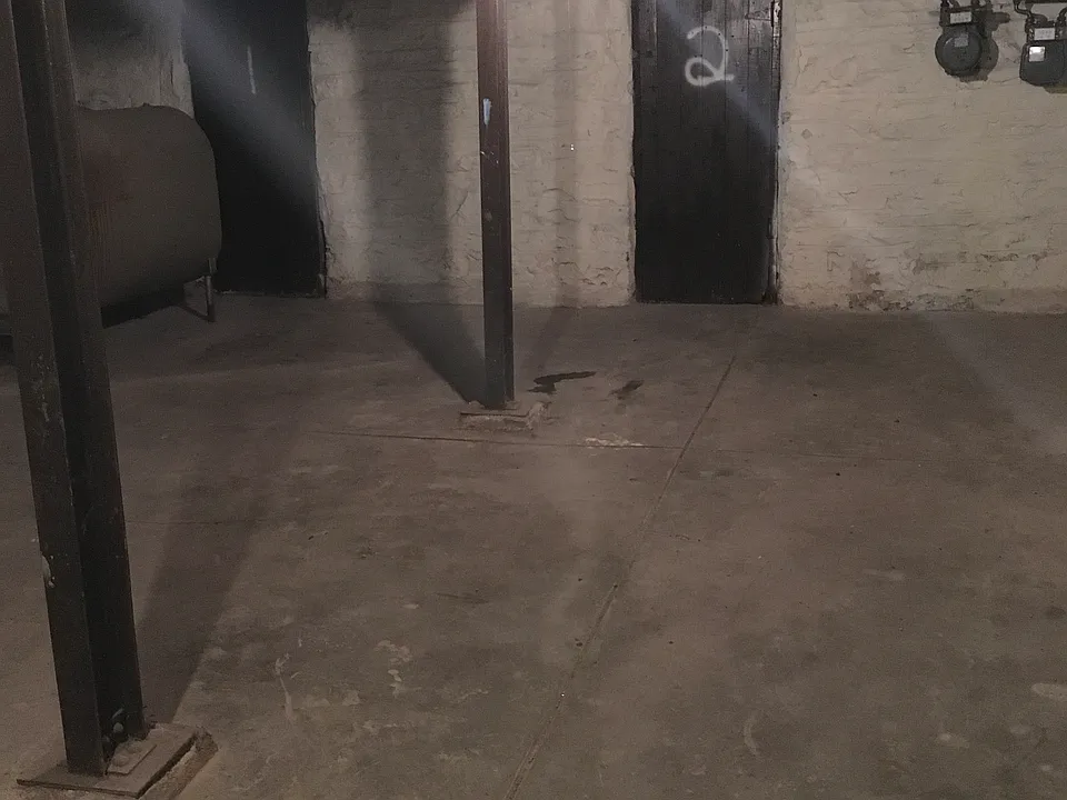 Storage rooms in basement 
